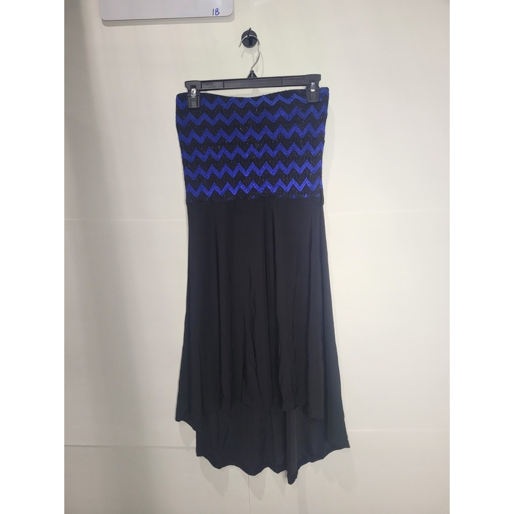 Windsor Womens sleeveless black & blue mini dress, Size Small (S)‎